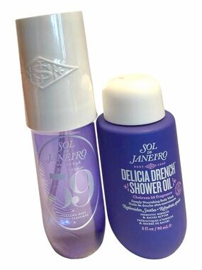 Sol de Janeiro Cheirosa 59 Mist + Delicia Drench Shower Oil Set NEW Sealed